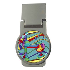 Abstract Machine Money Clips (round) 