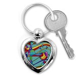 Abstract machine Key Chains (Heart)  Front