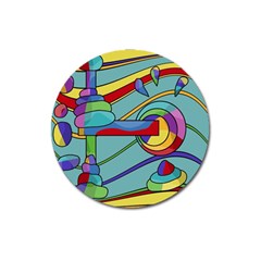 Abstract Machine Magnet 3  (round) by Valentinaart