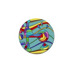 Abstract Machine Golf Ball Marker