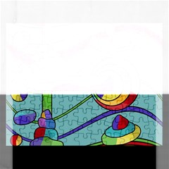 Abstract Machine Rectangular Jigsaw Puzzl