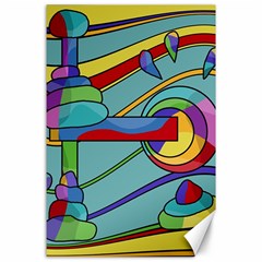 Abstract Machine Canvas 24  X 36 