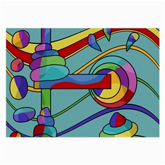 Abstract Machine Large Glasses Cloth (2-side) by Valentinaart