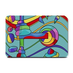 Abstract Machine Small Doormat  by Valentinaart