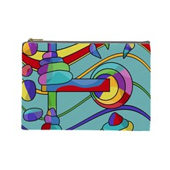 Abstract Machine Cosmetic Bag (large) 