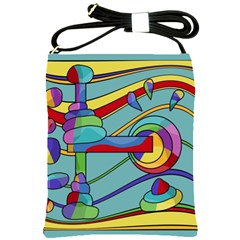 Abstract Machine Shoulder Sling Bags