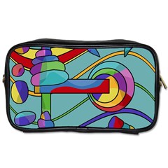 Abstract Machine Toiletries Bags 2-side