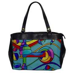 Abstract Machine Office Handbags