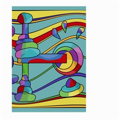 Abstract Machine Large Garden Flag (two Sides)