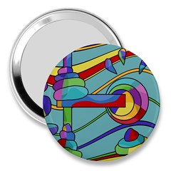 Abstract Machine 3  Handbag Mirrors