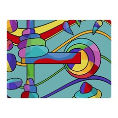 Abstract Machine Double Sided Flano Blanket (mini)  by Valentinaart