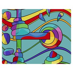 Abstract Machine Double Sided Flano Blanket (medium)  by Valentinaart