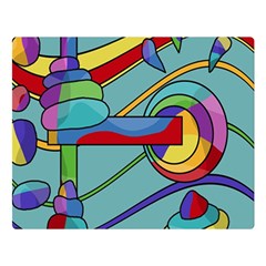 Abstract Machine Double Sided Flano Blanket (large)  by Valentinaart