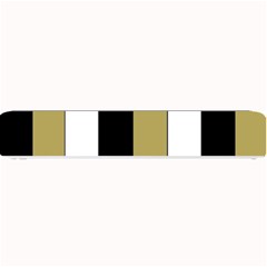 Black Brown Gold White Stripes Elegant Festive Stripe Pattern Small Bar Mats by yoursparklingshop