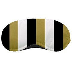 Black Brown Gold White Stripes Elegant Festive Stripe Pattern Sleeping Masks by yoursparklingshop