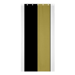 Black Brown Gold White Stripes Elegant Festive Stripe Pattern Shower Curtain 36  X 72  (stall)  by yoursparklingshop