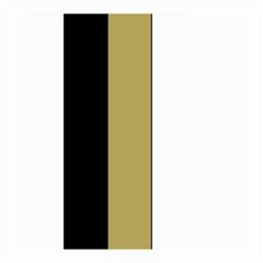 Black Brown Gold White Stripes Elegant Festive Stripe Pattern Small Garden Flag (two Sides) by yoursparklingshop