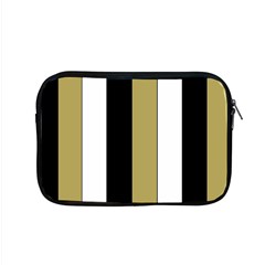 Black Brown Gold White Stripes Elegant Festive Stripe Pattern Apple Macbook Pro 15  Zipper Case