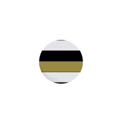 Black Brown Gold White Horizontal Stripes Elegant 8000 Sv Festive Stripe 1  Mini Magnets by yoursparklingshop