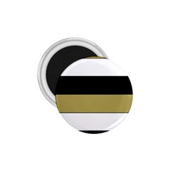 Black Brown Gold White Horizontal Stripes Elegant 8000 Sv Festive Stripe 1 75  Magnets by yoursparklingshop