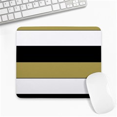 Black Brown Gold White Horizontal Stripes Elegant 8000 Sv Festive Stripe Large Mousepads