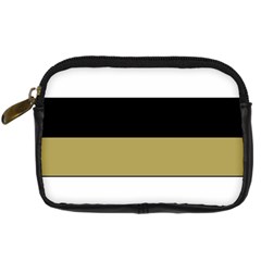 Black Brown Gold White Horizontal Stripes Elegant 8000 Sv Festive Stripe Digital Camera Cases by yoursparklingshop