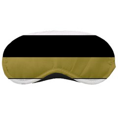 Black Brown Gold White Horizontal Stripes Elegant 8000 Sv Festive Stripe Sleeping Masks by yoursparklingshop