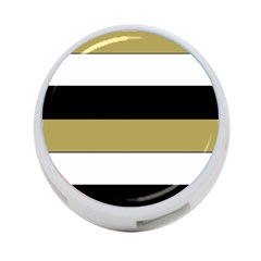 Black Brown Gold White Horizontal Stripes Elegant 8000 Sv Festive Stripe 4-port Usb Hub (one Side) by yoursparklingshop