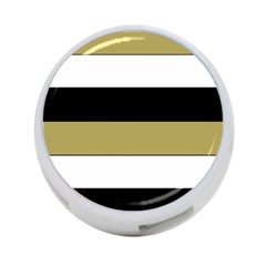 Black Brown Gold White Horizontal Stripes Elegant 8000 Sv Festive Stripe 4-port Usb Hub (two Sides)  by yoursparklingshop