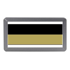 Black Brown Gold White Horizontal Stripes Elegant 8000 Sv Festive Stripe Memory Card Reader (mini)