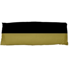 Black Brown Gold White Horizontal Stripes Elegant 8000 Sv Festive Stripe Body Pillow Case Dakimakura (two Sides)