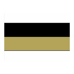 Black Brown Gold White Horizontal Stripes Elegant 8000 Sv Festive Stripe Double Sided Flano Blanket (mini)  by yoursparklingshop