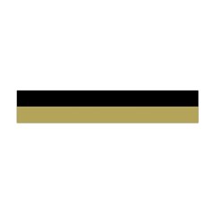 Black Brown Gold White Horizontal Stripes Elegant 8000 Sv Festive Stripe Flano Scarf (mini) by yoursparklingshop