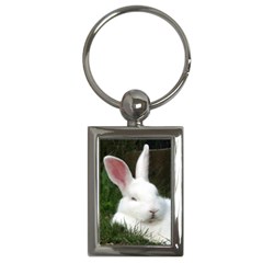 White Rabbit Key Chain (rectangle)