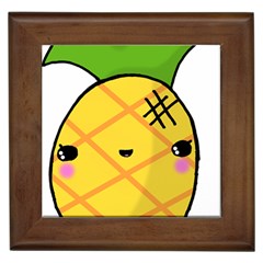 Kawaii Pineapple Framed Tiles