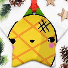 Kawaii Pineapple Ornament (star) 