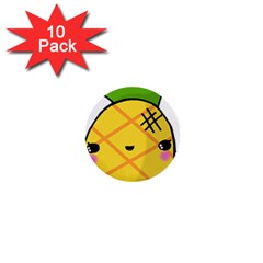 Kawaii Pineapple 1  Mini Buttons (10 Pack) 