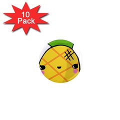 Kawaii Pineapple 1  Mini Magnet (10 Pack) 