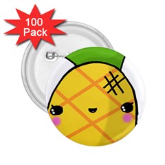 Kawaii Pineapple 2 25  Buttons (100 Pack) 