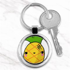 Kawaii Pineapple Key Chains (round) 