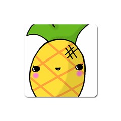 Kawaii Pineapple Square Magnet by CuteKawaii1982