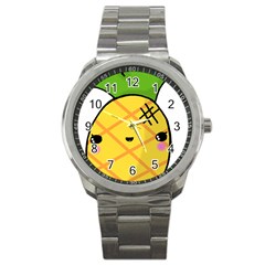 Kawaii Pineapple Sport Metal Watch