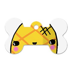 Kawaii Pineapple Dog Tag Bone (one Side)