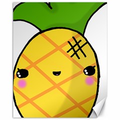 Kawaii Pineapple Canvas 11  X 14  