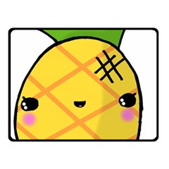 Kawaii Pineapple Fleece Blanket (small)