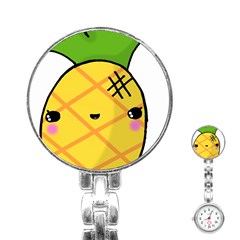 Kawaii Pineapple Stainless Steel Nurses Watch