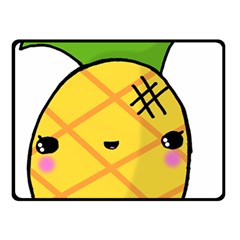 Kawaii Pineapple Double Sided Fleece Blanket (small) 