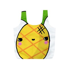 Kawaii Pineapple Full Print Recycle Bags (s)  by CuteKawaii1982