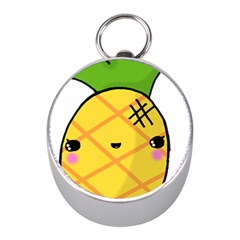 Kawaii Pineapple Mini Silver Compasses