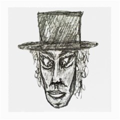 Man With Hat Head Pencil Drawing Illustration Medium Glasses Cloth